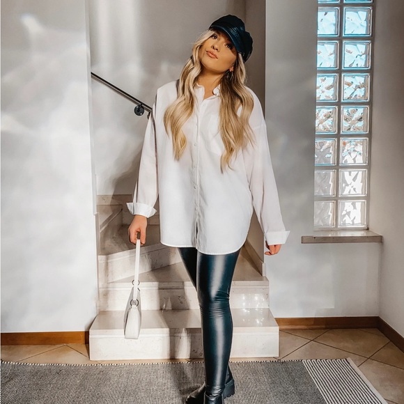 Cute & Sexy Fall Outfit with Faux Leather Leggings ISO - Picture 5 of 8